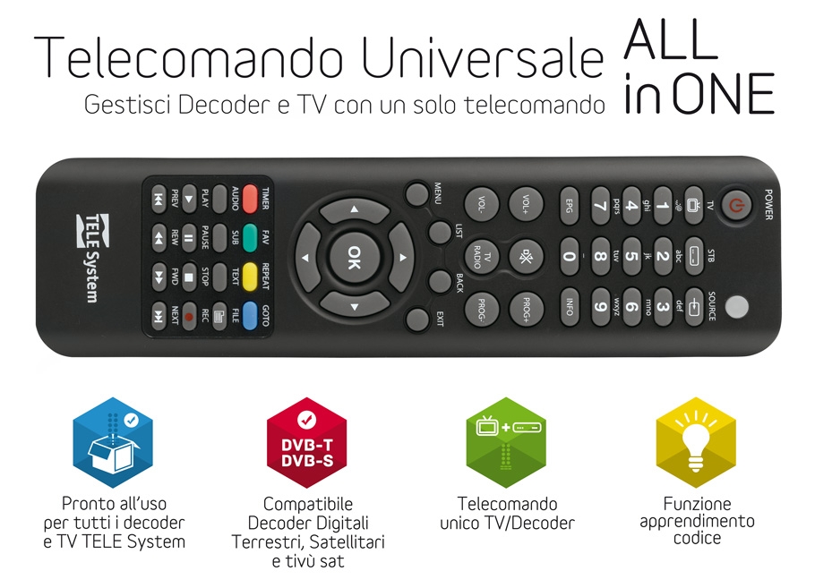 manuale telecomando universale visa electronics solo tv